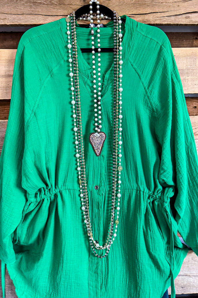 Live It Up Tunic - Green - SALE