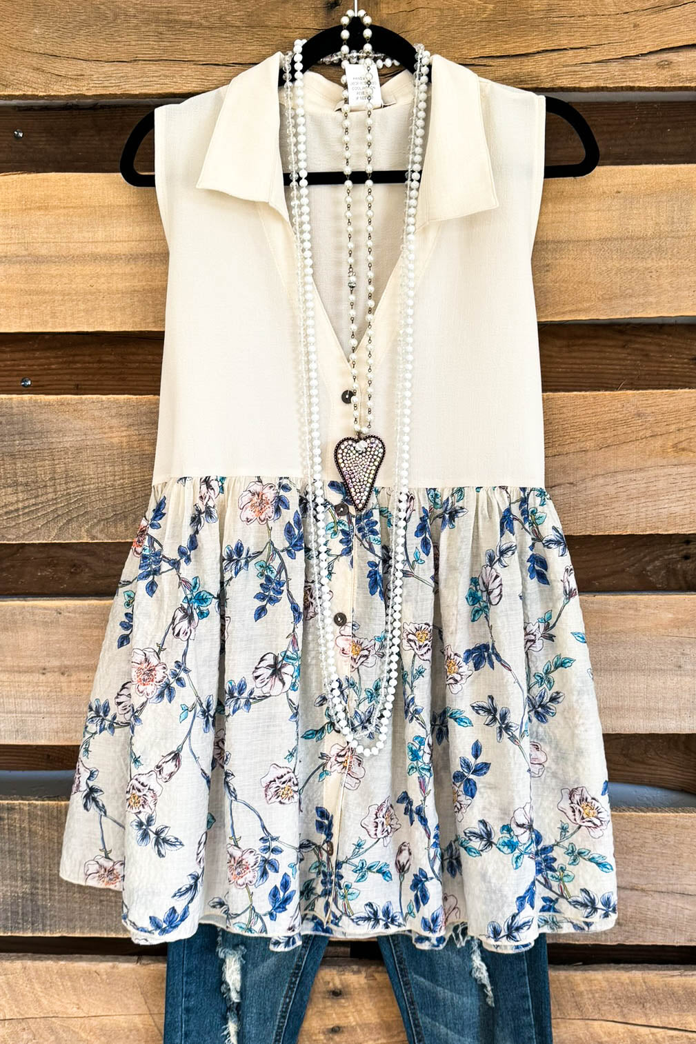 Sea Front Top - Beige