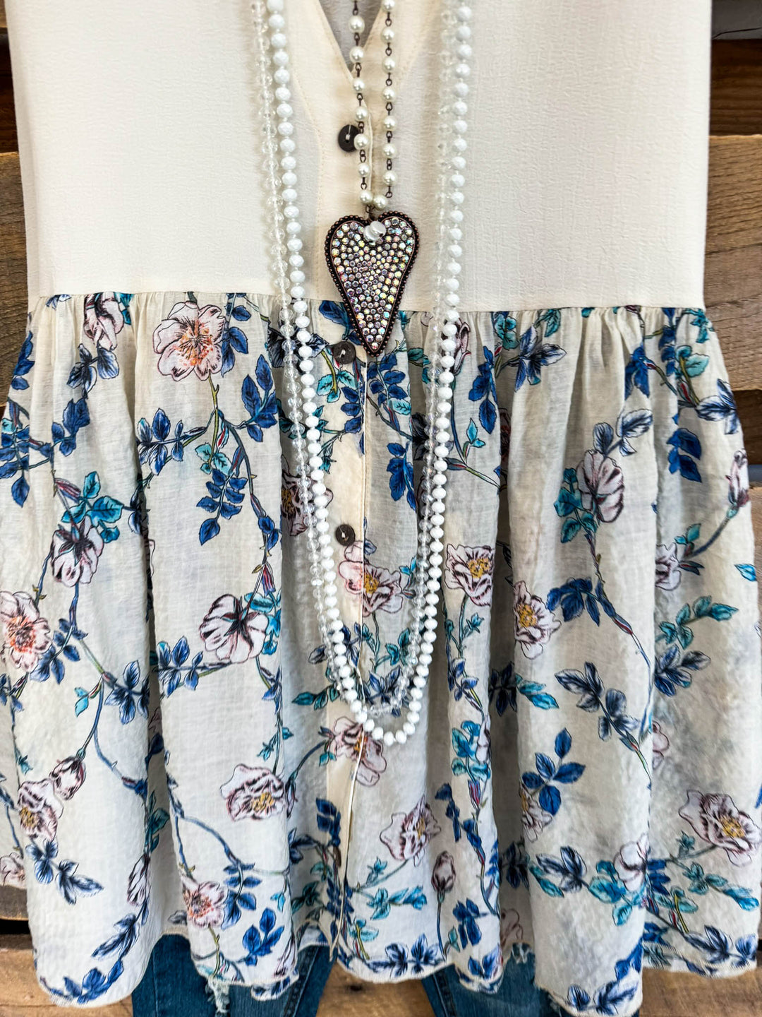 Sea Front Top - Beige