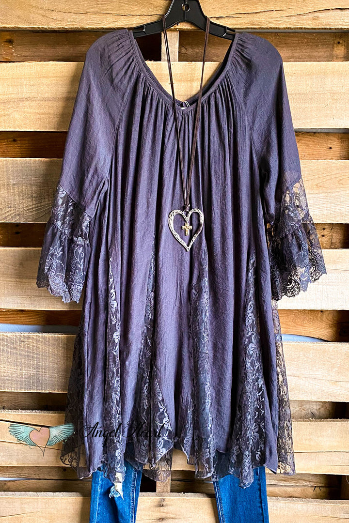 AHB EXCLUSIVE: Spring Sighting Tunic/Dress- Dk. Grey - SALE