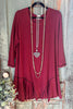 Right Timing Tunic/Dress - Crimson