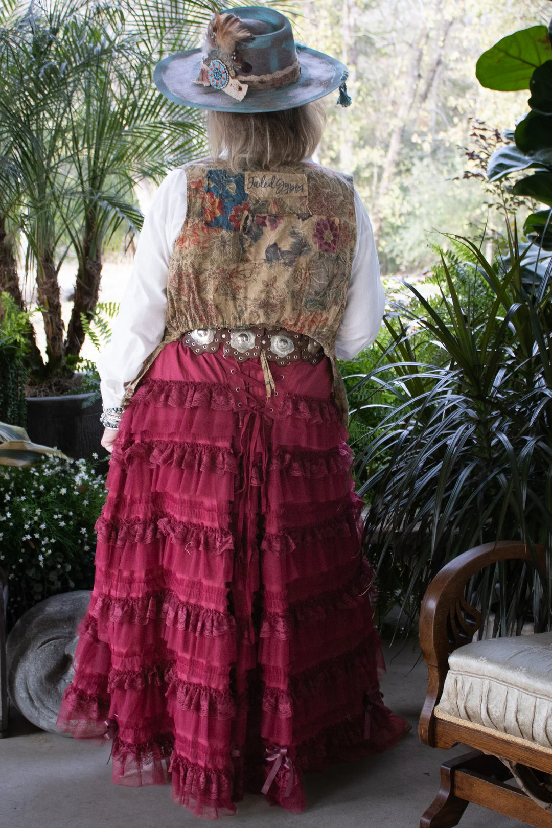 PRE ORDER: Victorian Romance Skirt - Cranberry