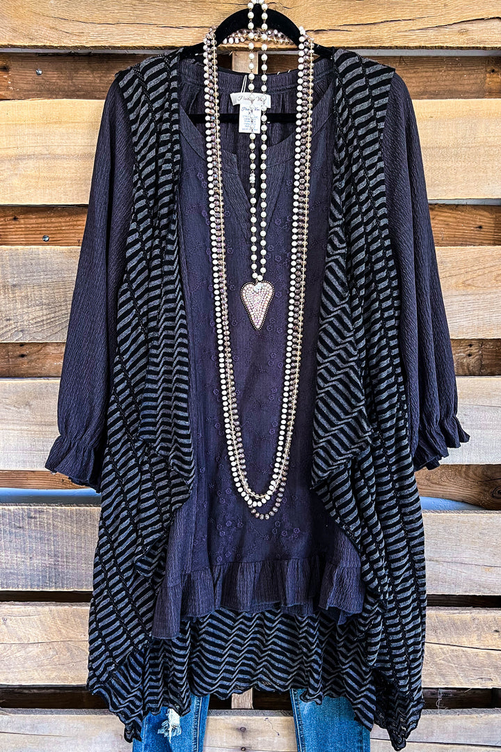 Collection Of Stripes Vest - Black - SALE