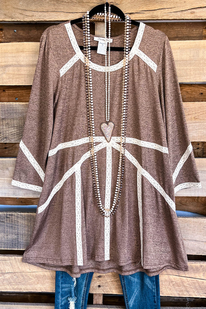 Not Over You Blouse - Light Brown