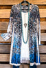 AHB EXCLUSIVE: Divine Velvet Duster - Taupe/Navy - SALE