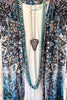 AHB EXCLUSIVE: Divine Velvet Duster - Taupe/Navy - SALE