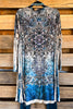 AHB EXCLUSIVE: Divine Velvet Duster - Taupe/Navy - SALE