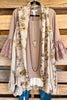 AHB EXCLUSIVE: Counting The Stars Vest - Taupe/Yellow/Floral