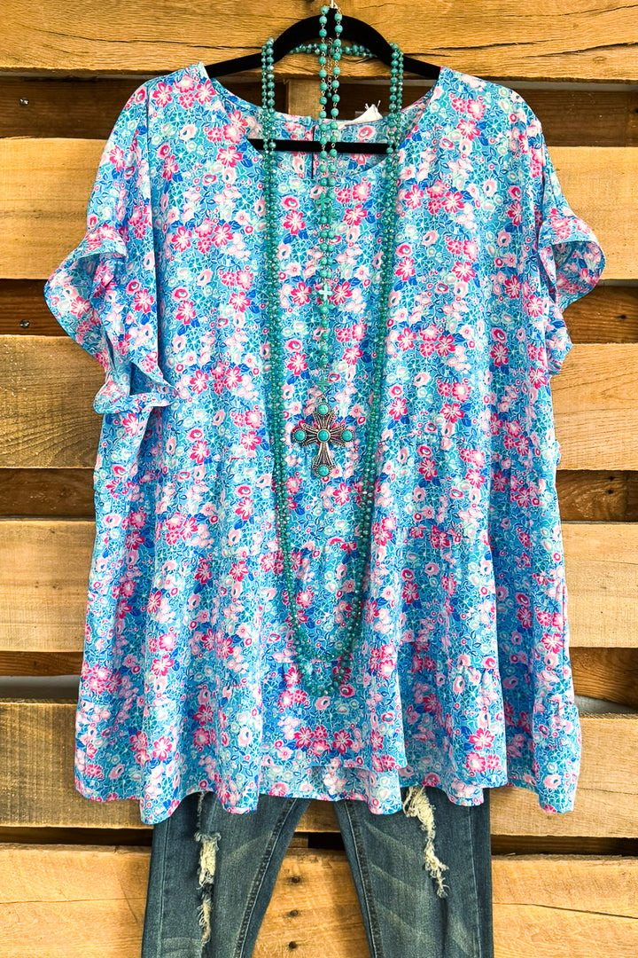 Impressively Sweet Tunic - Blue