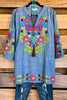 AHB EXCLUSIVE: Delightful Groove Tunic - Denim - SALE