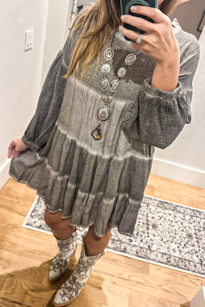 Luna Tiered Cotton Silk Tunic Top – Made in Italy