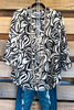 Elevated Look Blouse Black/Taupe  SALE