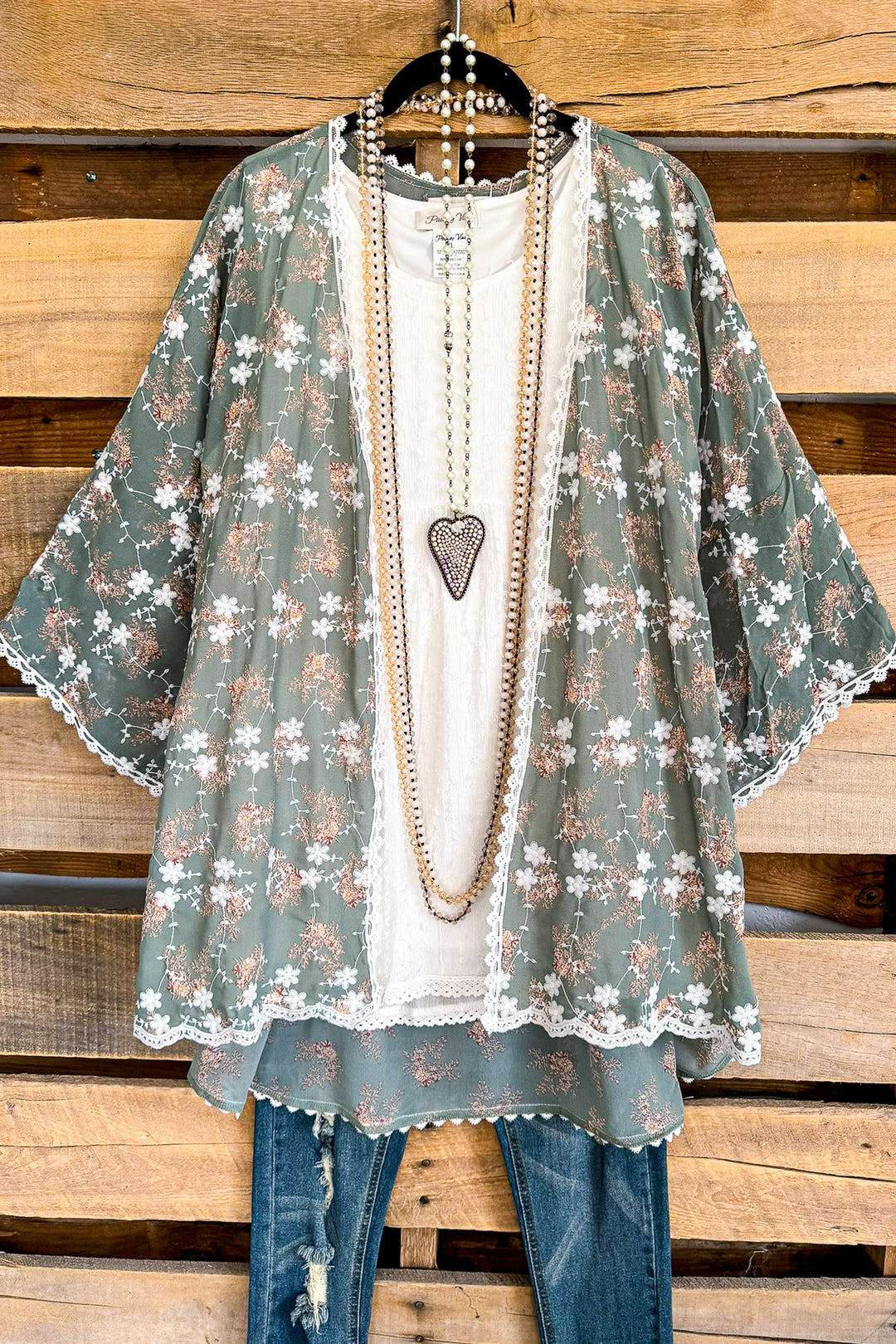 Signs Of Summer Cardigan - Green - SALE