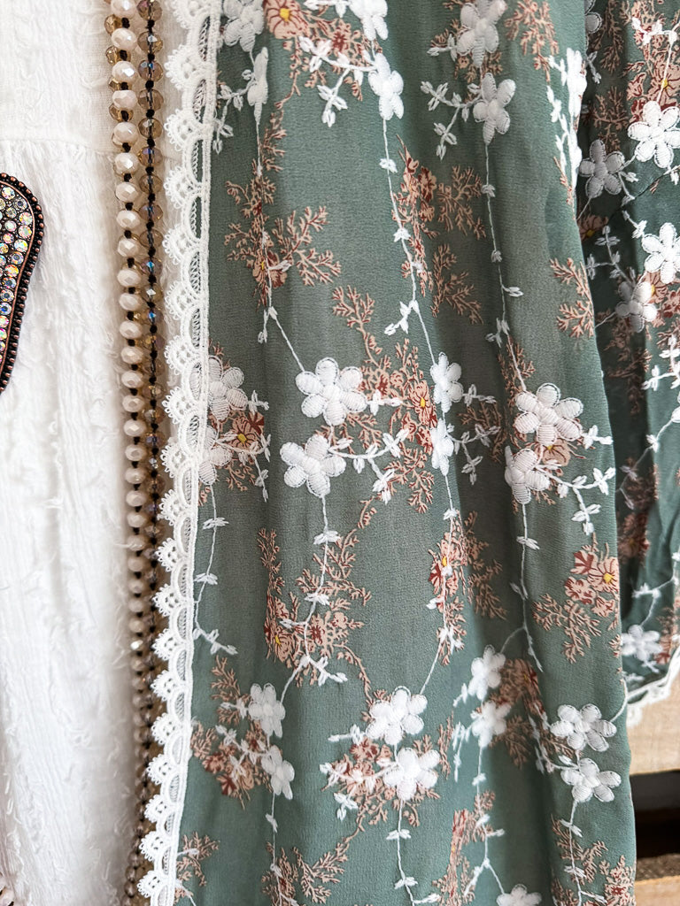 Signs Of Summer Cardigan - Green - SALE