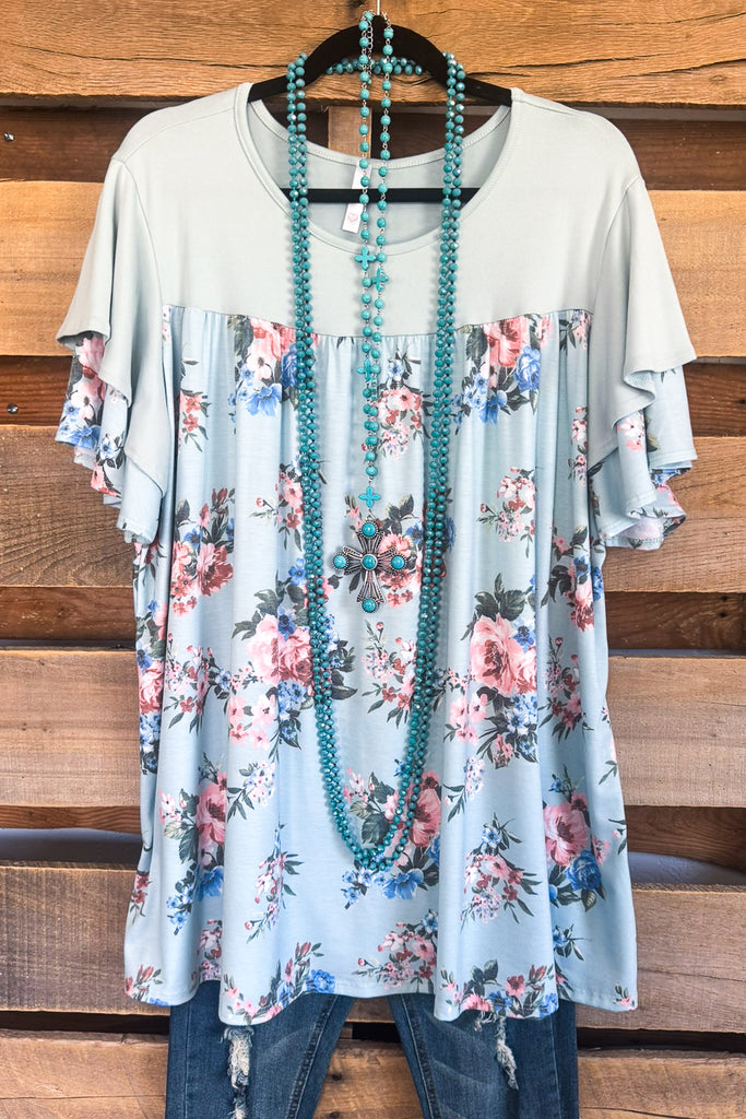 Staying True Top - Ice Mint