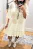 Saving Grace  Oversized Dress - Natural - Cotton Blend