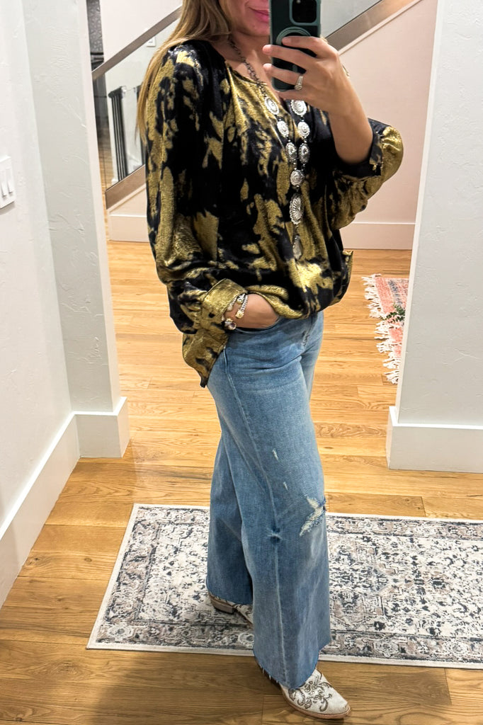 Shining Dawn Blouse - Gold - SALE