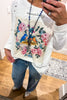 PRE ORDER: Songbirds Floral Cotton Top - 100% Cotton -3/4 Sleeves