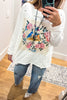 PRE ORDER: Songbirds Floral Cotton Top - 100% Cotton -3/4 Sleeves