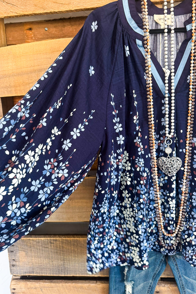 Lovely Truth Blouse - Midnight - LIMITED QUANTITY
