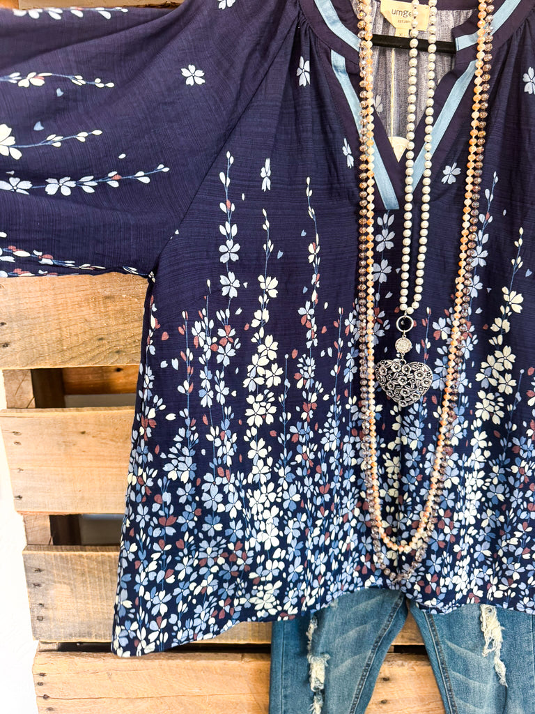 Lovely Truth Blouse - Midnight - LIMITED QUANTITY