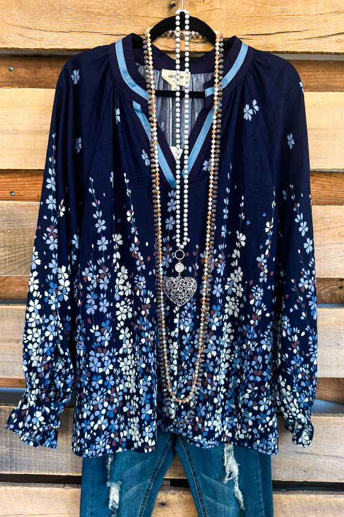 Lovely Truth Blouse - Midnight - LIMITED QUANTITY