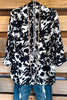 Office Ready Blouse - Ivory/Black