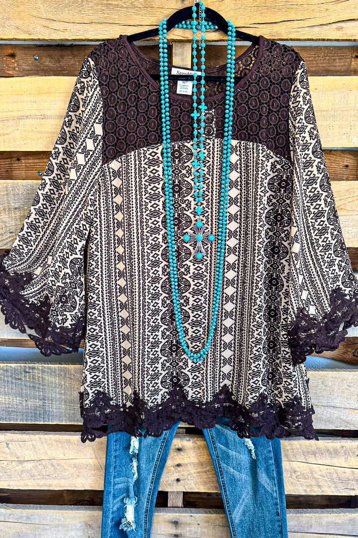 Urban Ease Tunic - Brown (Size L and XL only)
