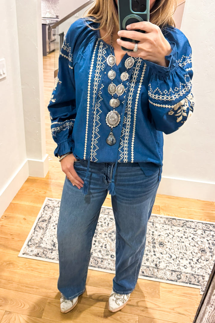 AHB EXCLUSIVE: When in Love Top - Denim - 100% COTTON