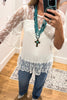 Mix And Mingle Top- Ivory (size 6 to 12) . - SALE