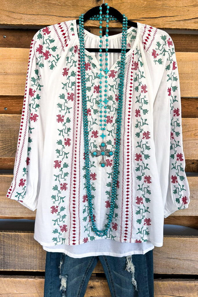 Tis The Season Top - White