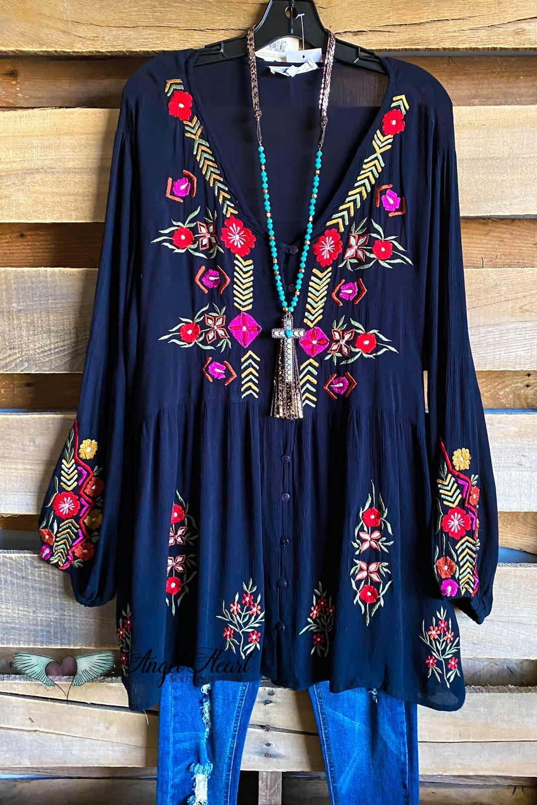 AHB EXCLUSIVE: Give Love Tunic - Black
