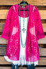 Love You Always Lace Cardigan - Hot Pink - SALE
