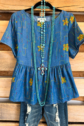 Radiant Mirage Tunic - Blue