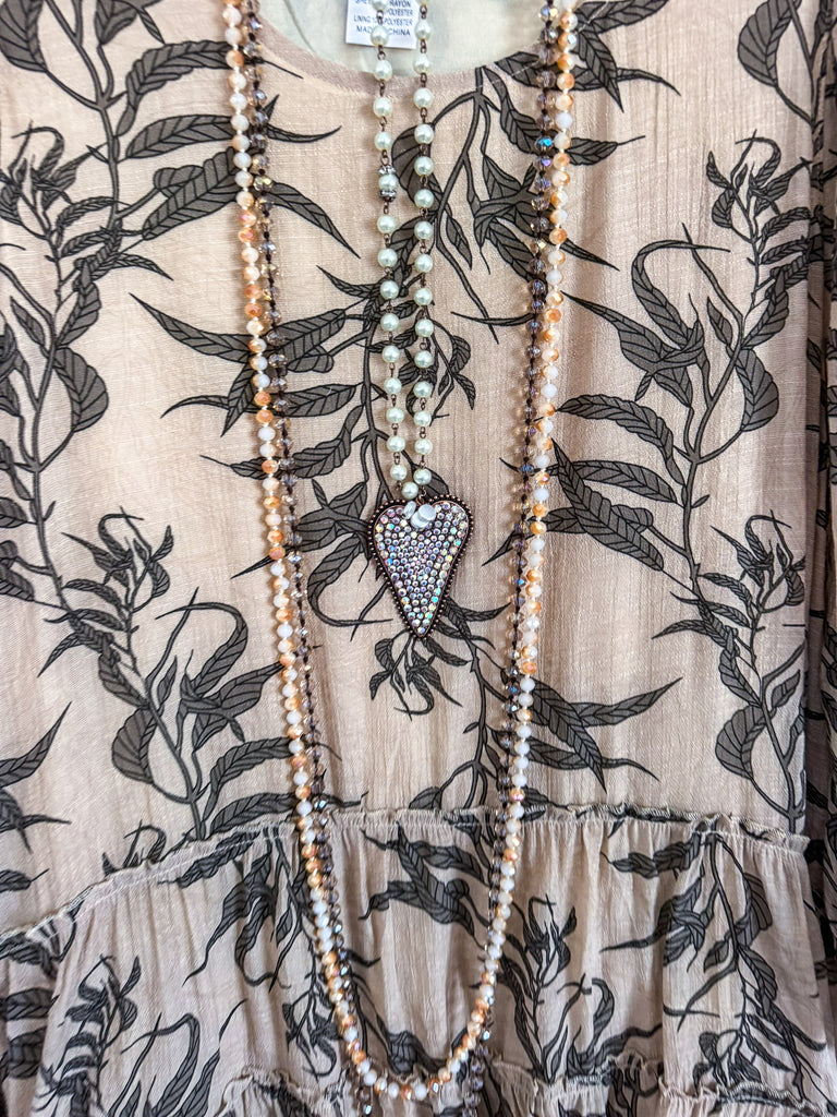 Fascinating Day Tunic - Taupe (Size Large and XL Only)