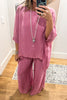 Milan Silk Blend Stretch Palazzo Pants - Made in Italy (Sold Separately)