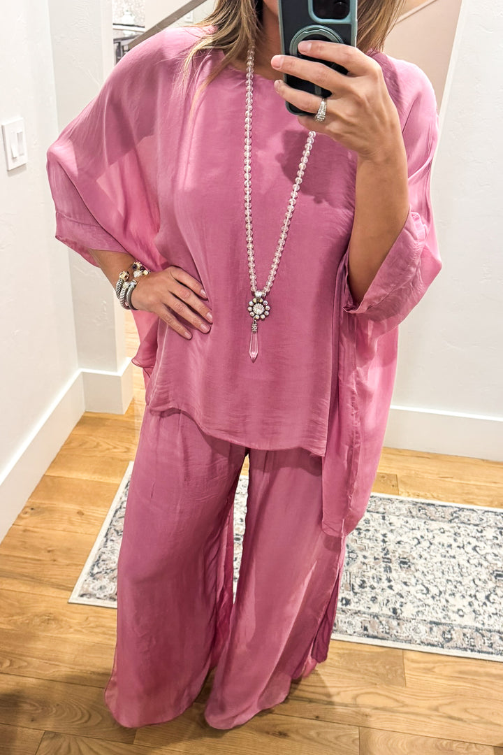 Milan Silk Blend Stretch Top – Made in Italy (Sold Separately)