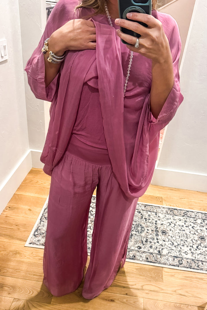 Milan Silk Blend Stretch Top – Made in Italy (Sold Separately)