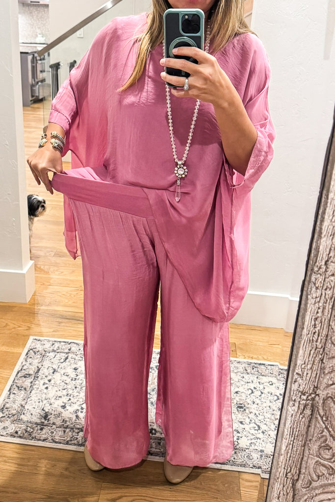 Milan Silk Blend Stretch Top – Made in Italy