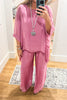 Milan Silk Blend Stretch Palazzo Pants - Made in Italy (Sold Separately)