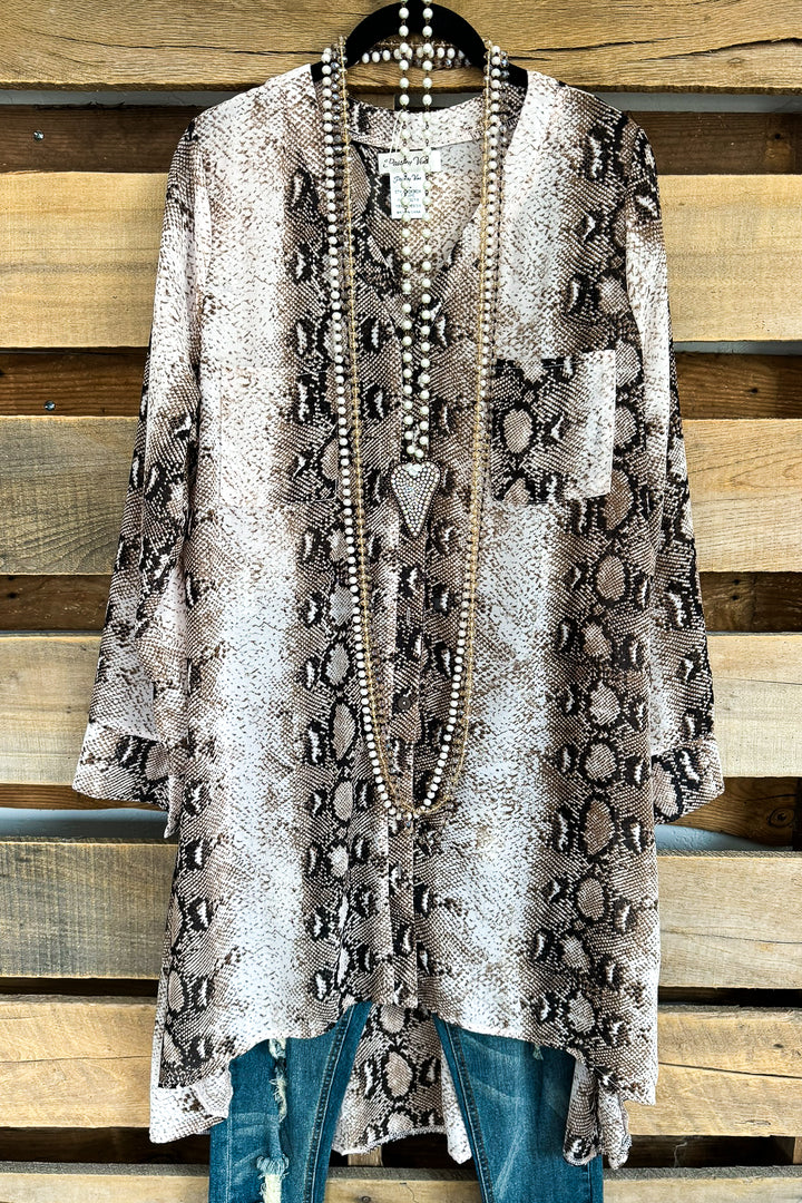 Pushing Forward Tunic - Taupe - SALE