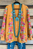 AHB EXCLUSIVE: Dearly Loved Embroidery Top - Mustard - 100% COTTON