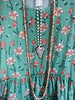 Sunlit Meadows Top - Green - 100% COTTON - SALE