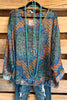 No Holding Back Oversized Sheer Top  - Multi - SALE