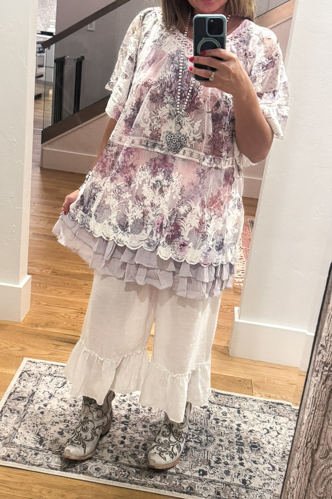 AHB EXCLUSIVE: You'll Be In My Heart Top - Ivory/Floral (slip sold separately)