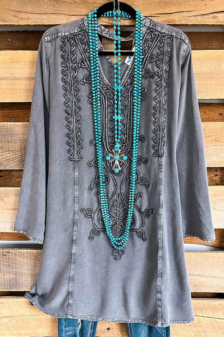 AHB EXCLUSIVE: Free Spirit Top - Grey - SALE