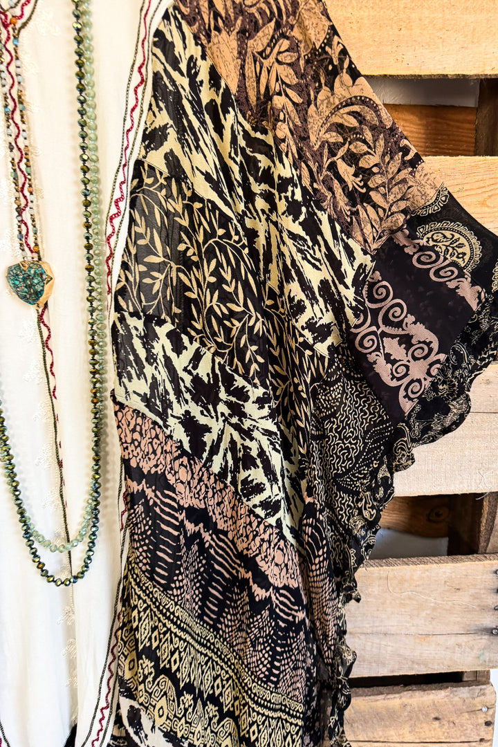 Skipping Songs Oversized Poncho - Pearl