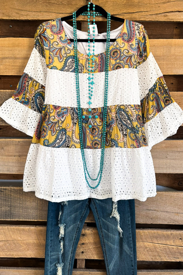 Wonderful Favor Top - Yellow - 100% cotton