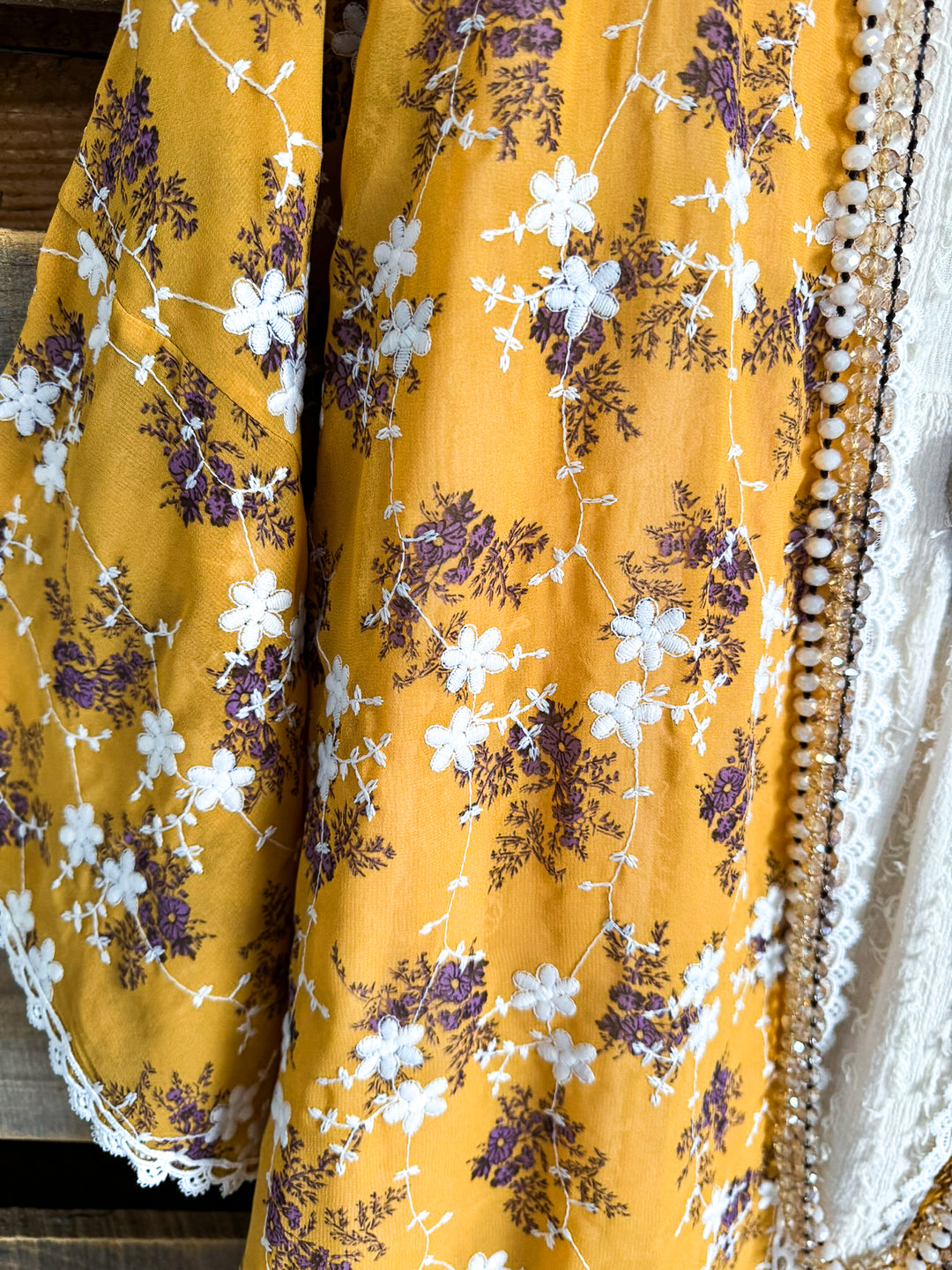 Signs Of Summer Cardigan - Mustard Yellow - SALE