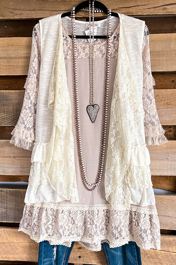Complimenting You Vest -  Cream